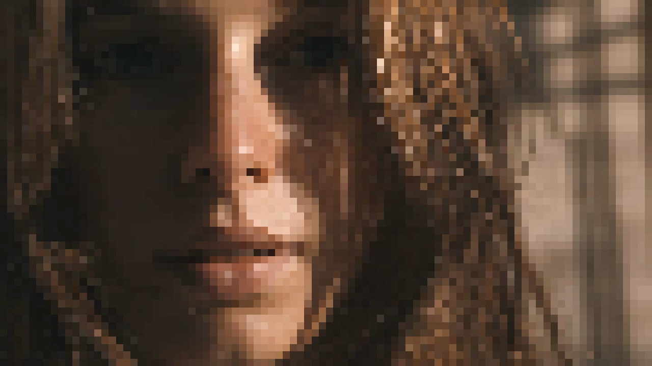 The Pixelate effect applied to the reference frame